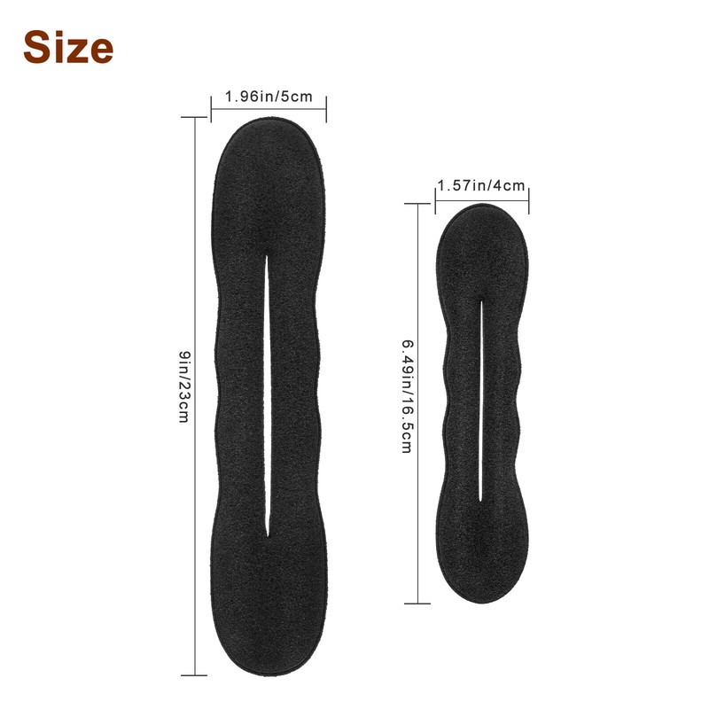 4 Pcs Magic Foam Hair Bow Sponge Bun Maker Donut Ponytail Clip Twist Sock Tools gallery