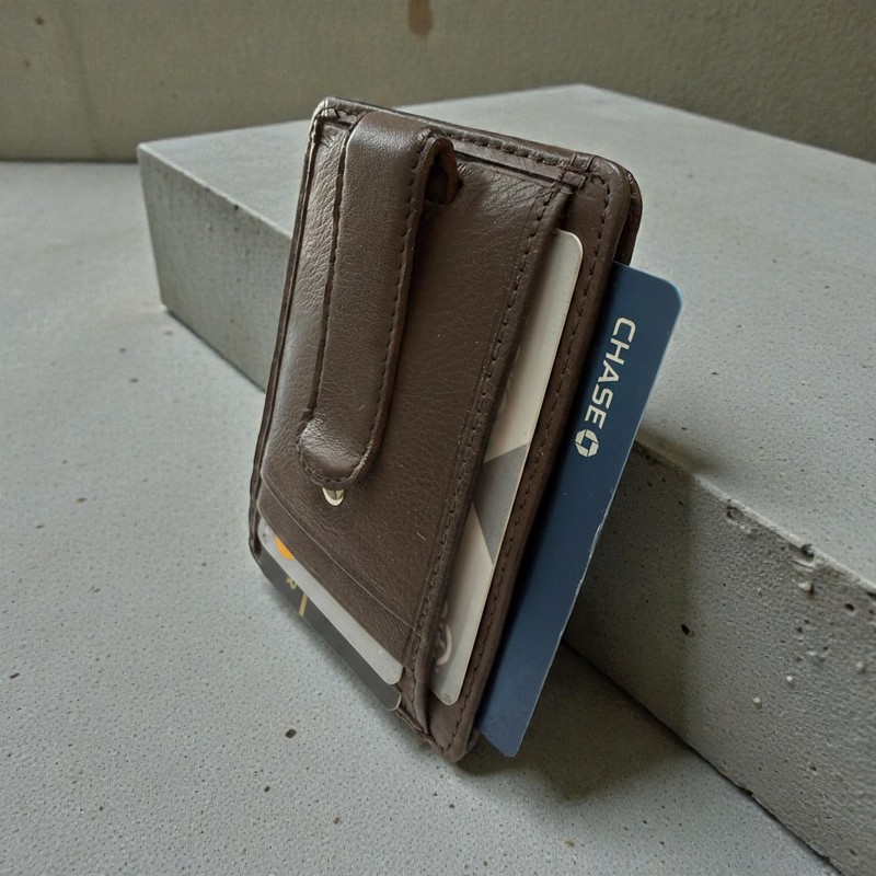 Leatherboss Mens RFID Money Clip Minimalist Front Pocket Wallet - New STYLE gallery