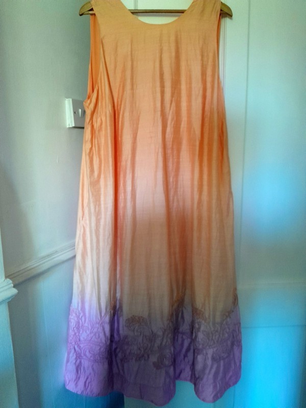 Phase Eight orange ombre Elida Midi dress size 20 Ex Condition