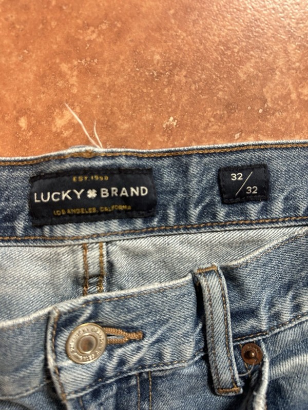 Lucky Brand Men’s Blue Denim Jeans Skinny Slim Fit Low Rise Medium Wash 32 32 gallery