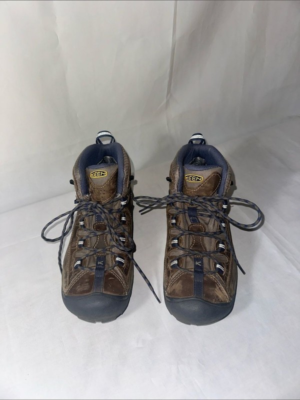 KEEN Targhee II Mid Waterproof Hiking Trail Boots Brown Leather Women’s Size 9