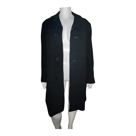 Lodenfrey Munich Vintage Mens Wool Coat Loden Broadstreet Black EUC
