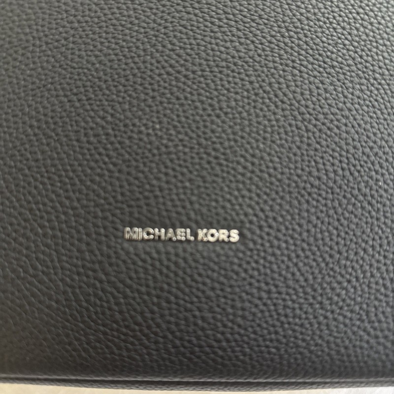 Michael Kors Nolita Large Hobo Shoulder Bag Black with Silver Hardware MSRP $398 gallery