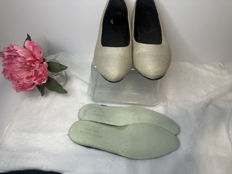 Baubax Cream Tan Khaki Dressy Flat Shoes Bamboo Coconut Australian Merino Wool gallery