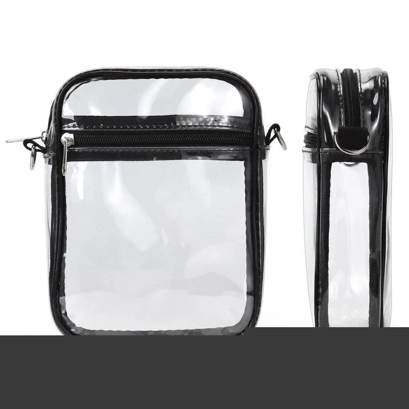 Clear Purse Stadium Approved Clear Bag See Through Zipper Crossbody Shoulder Bag gallery