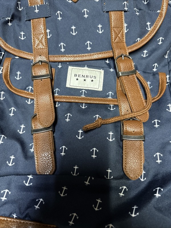 Benrus Blue stars & Tan Travel Outdoor Backpack Rucksack Drawstring Lmtd EDT gallery