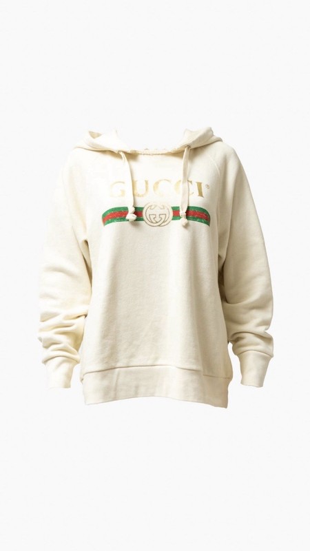 Gucci ‘Blind For Love’ Embroidered Hoodie (retail $1900) Oversized Fit