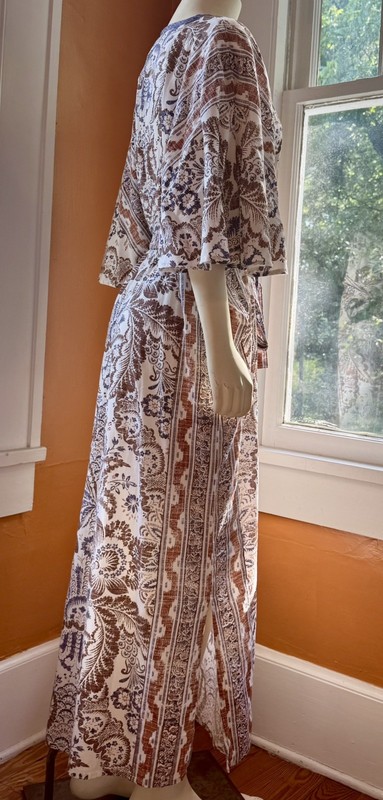 Villa D' Ascoli x The Company Store Printed Caftan Sz Small Boho Resort Coastal gallery