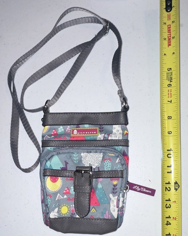 Lily Bloom Llama Print Girls Crossbody Bag Zip + Magnetic Closure Lined, Pockets