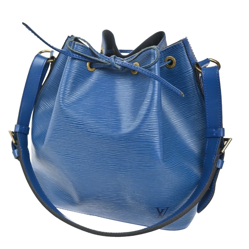 LOUIS VUITTON LV Petit Noe Shoulder Bag Epi Leather Blue France M44105 32CA679