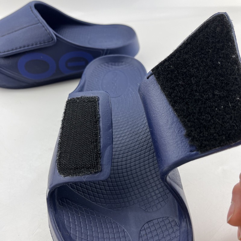 Oofos OOahh Navy Blue Sport Flex Slide Sandals Recovery Footwear EU 38 / W7 M5 gallery