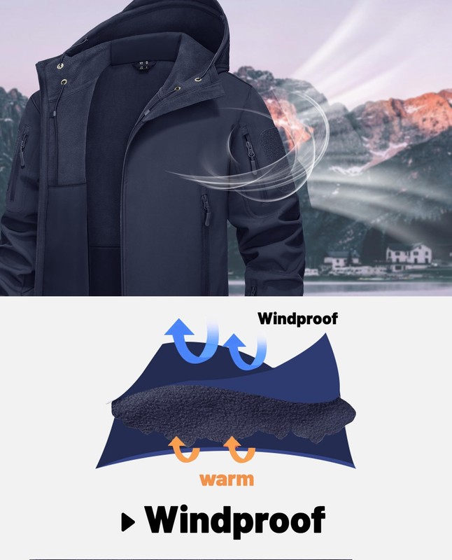 Men's Spec Ops Military Tactical Soft Shell Jacket Outdoor Hiking Camping Coats gallery