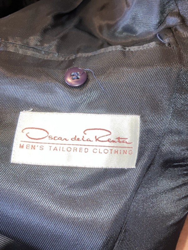 Oscar De La Renta Men’s Black Tuxedo 43R Excellent Condition gallery