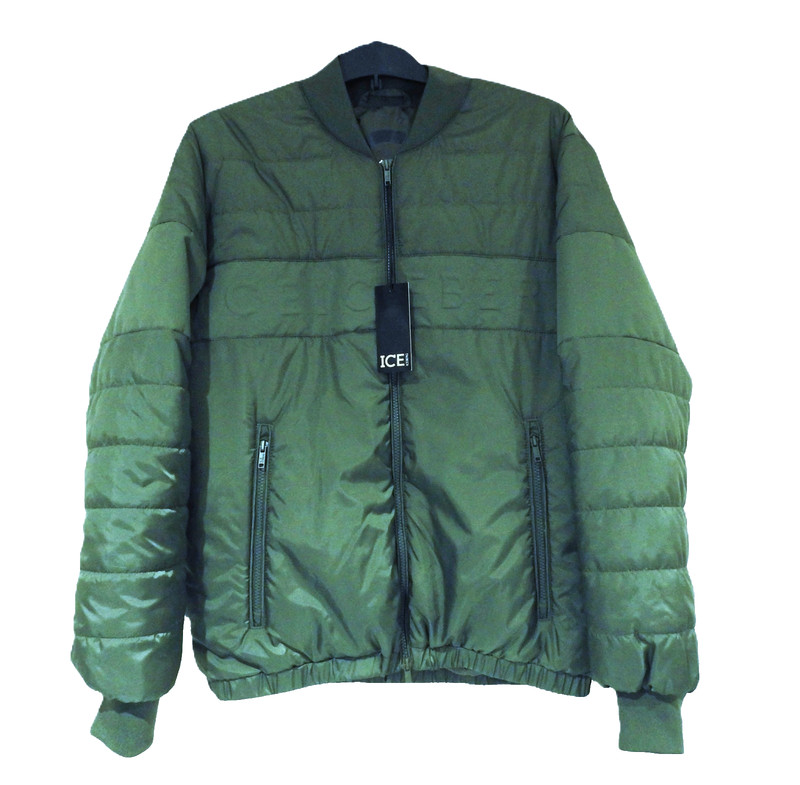 Iceberg Puffer Jacket Military Green Mens Large NWT