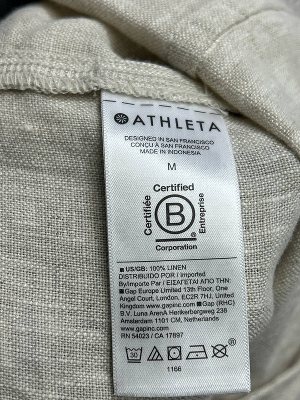 Athleta Romper Womens Medium Biege Linen New gallery