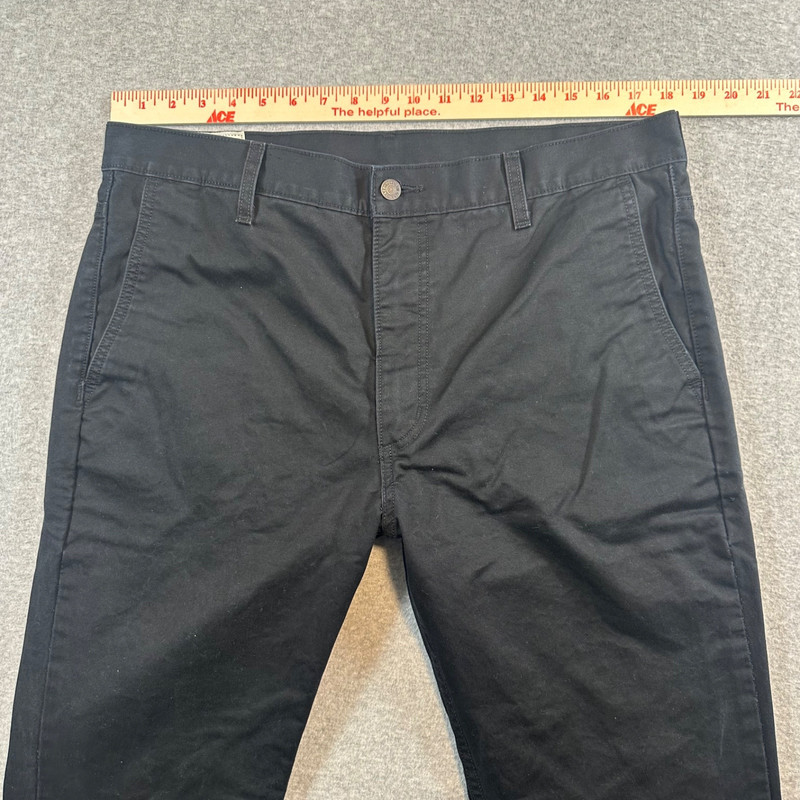 Levis 510 Men's Size 36Wx32L Skinny Fit Chino Pants Gray 100% Cotton Casual gallery