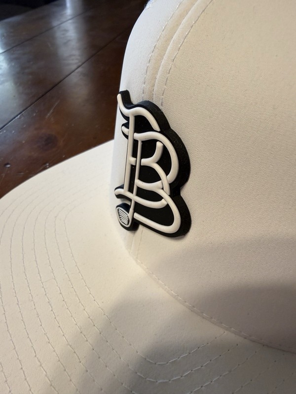 Branded Bills White/Black Solid Baseball Cap One Size Adjustable Perforated gallery