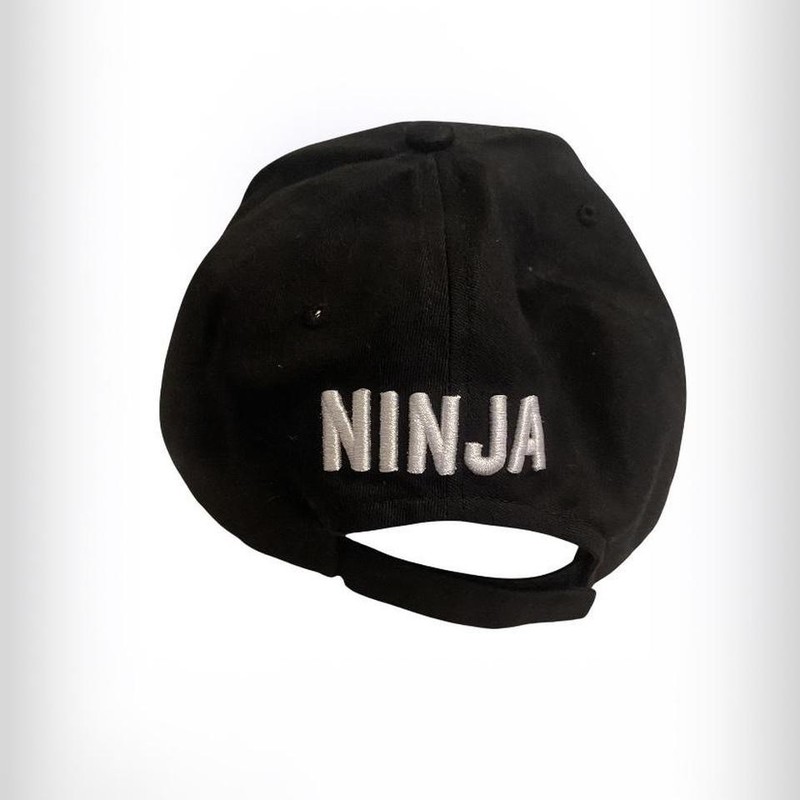 Ninja Japan Hat Cap Strap Back Black Adult Logo Design Embroidered Graphic gallery