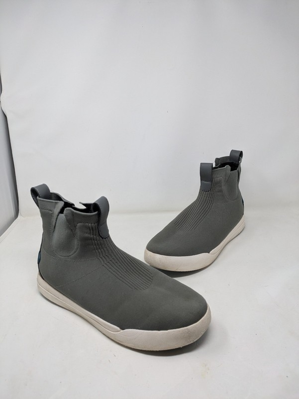 Vessi Weekend Chelsea Boots Mens 11 Gray Waterproof High Top Rain Shoes