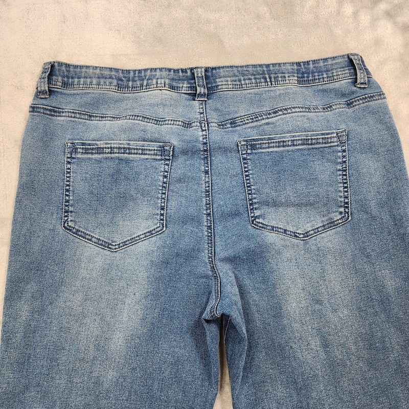 DG2 By Diane Gilman Jeans Women L Blue Pull On Jegging Slim Stretch Denim Casual gallery