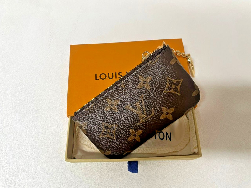 Authentic Louis Vuitton Monogram Key Pouch Pochette Cles Coin Purse gallery