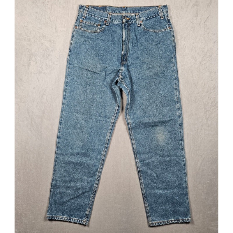 Vintage Levi's 550 Jeans Mens 36x30 Relaxed Fit Blue Medium Wash Denim Y2K 2002 gallery