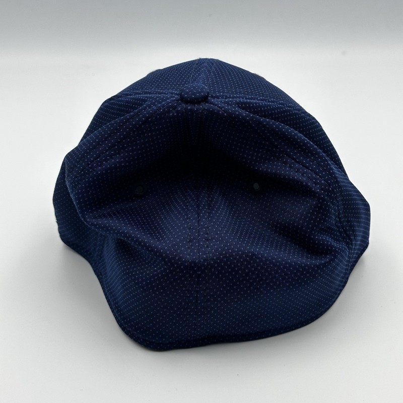 New Era Medium Large Navy 39Thirty Stretch Fit Cap Blue Logo Hat Cap Mesh gallery