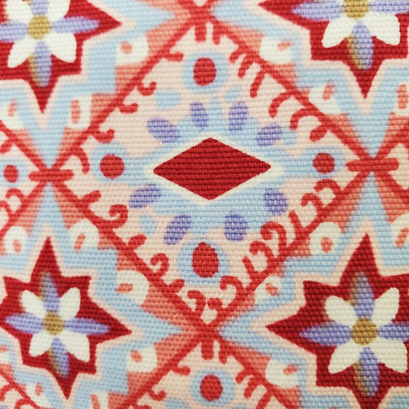 Talbots Petite Cotton Blend Canvas Geo Print Side-Zip A-Line Skirt Size 14P NWT gallery