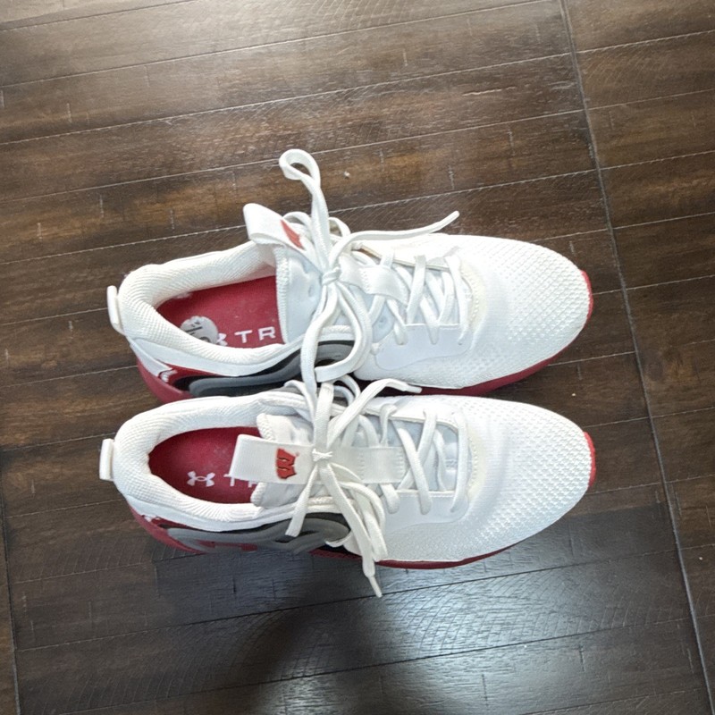 Under Armour HOVRMen’s Low Top Lace-Up Athletic Sneaker Mesh White/Red Badgers gallery