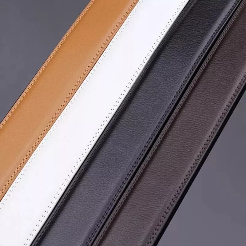 Men's Automatic Click Lock Buckle Waist Strap Dress Comfort Jean Belt Casual gallery