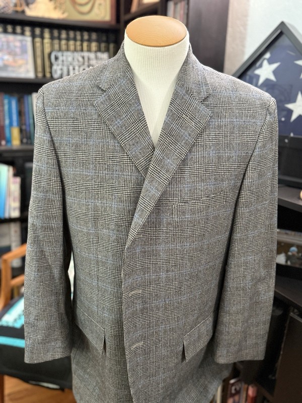 Polo Ralph Lauren Men’s Wool/Cashmere Glenplaid Suit 46R Made in Italy
