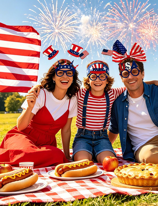 Fourth of July Hair Accessories, 250 Anniversary Usa Decorations 4Th of July Par gallery