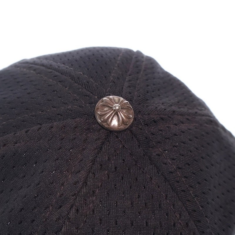 CHROME HEARTS MESH CAP CH Logo Embroidered Baseball Hat Black Used 9b4d84861874f gallery
