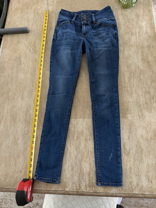 SIMPLY SOCIETY Women’s Super High Rise Carpenter Jeans Size 1 25 Inch Waist