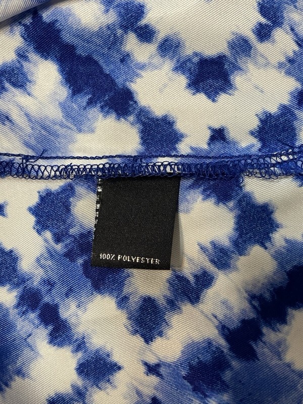 NWT Women's Slim Factor By Investments Royal Tie Dye Kimono 2X Topper Plus gallery