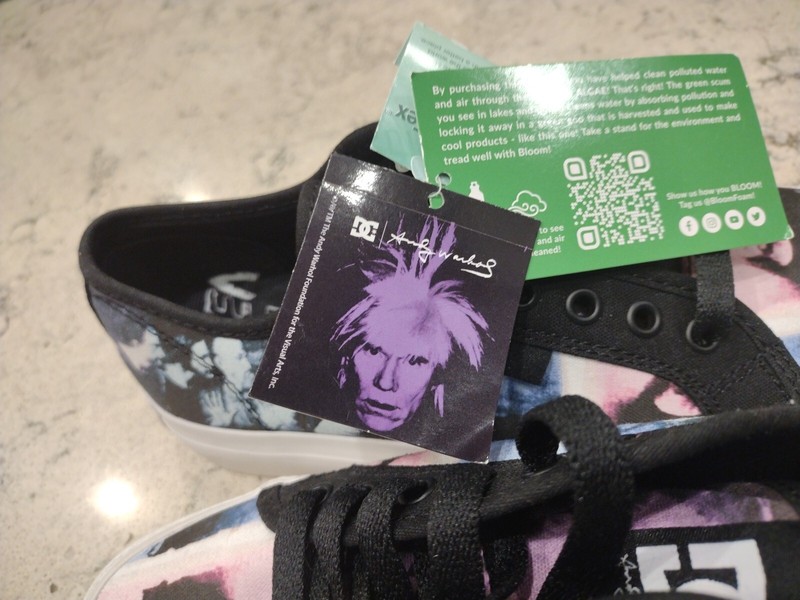 DC Shoes Andy Warhol Manual Mens Black Cream Fashion Trainers - Size 5 US gallery