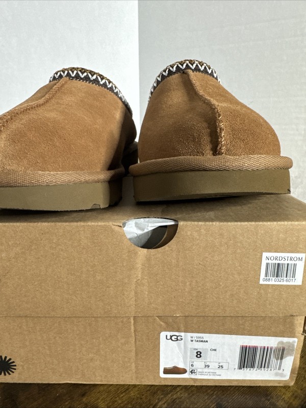 UGG Women’s Tasman Slipper - Chestnut Size 8 NEW Nordstrom W/5955 gallery