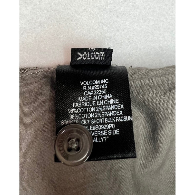 Volcom Starstruck 7 Women's Brown Olive Green Shorts Y2K Size 1 B0929P0 gallery
