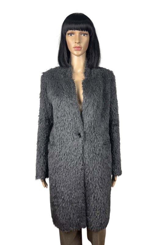 Seventy Real Alpaca-Wool Fur Coat Made in Italy size S