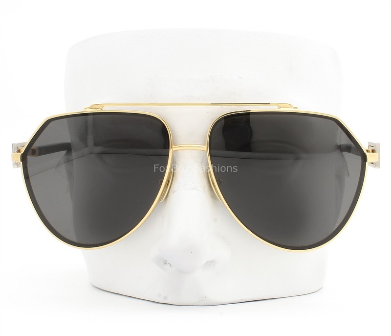 Dolce Gabbana Aviator Sunglasses Shiny Gold Plaque DG 2315 02/87 with Case gallery