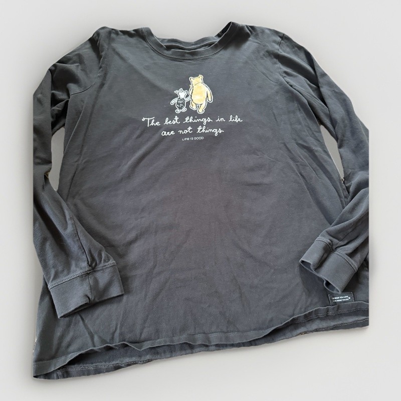 Life is Good Women’s XL Winnie The Pooh T-Shirt Crusher Long Sleeve Cotton gallery