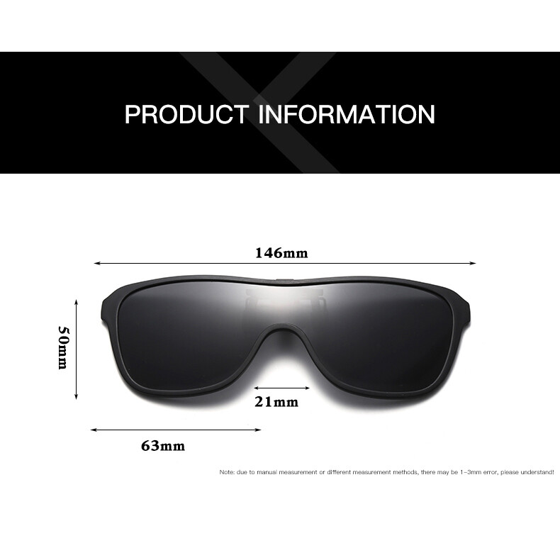 Unisex Flip Up Clip on Sunglasses Polarized Glasses Driving Siamese Lens Glasses gallery