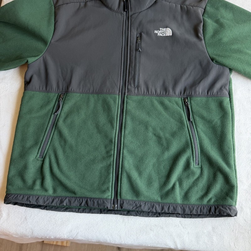 The North Face Denali Men's Full Zip Jacket Green Fleece Size XL gallery