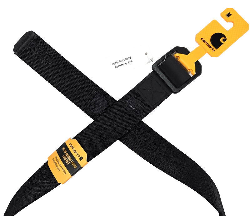 Carhartt Men’s Nylon Webbing Ladder Lock Belt Black Size Medium 34 – 36” New