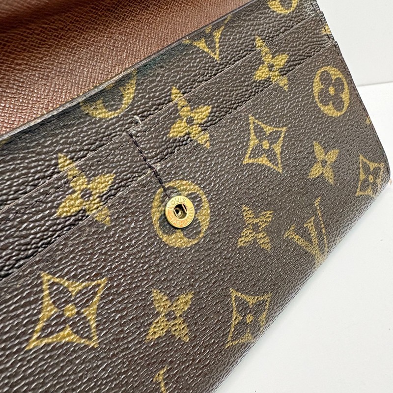 Louis Vuitton Monogram Sarah Wallet M61734 TH0056 LV Auth Repair gallery