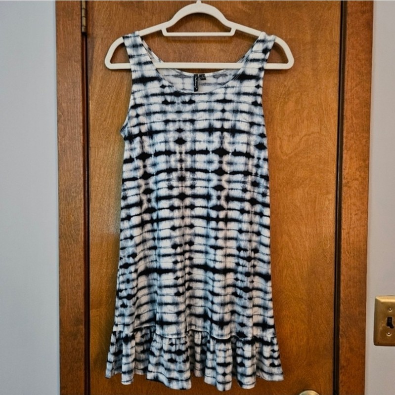 Portocruz Tie-Dyed Shift Tank Dress Beach Cover-up Women's Size S gallery