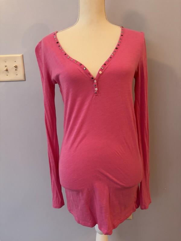 Victoria Secret Pink Long Shirt/ Dress Stretchy Sz S/P