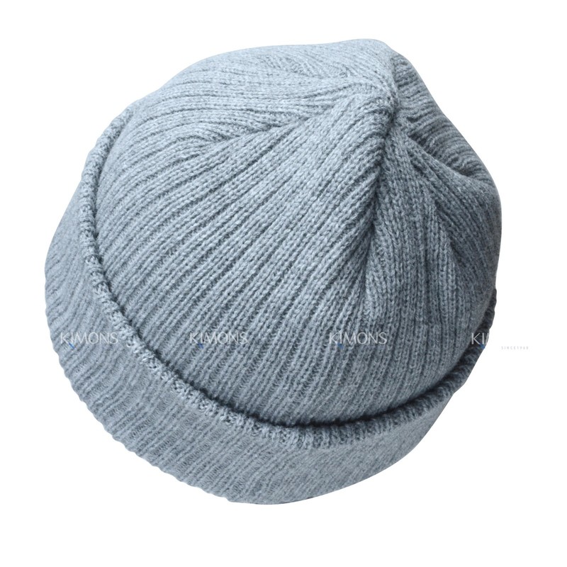 Ribbed Thick Beanie Plain Knit Cuff Ski Cap Skull Hat Warm Solid Color Winter gallery
