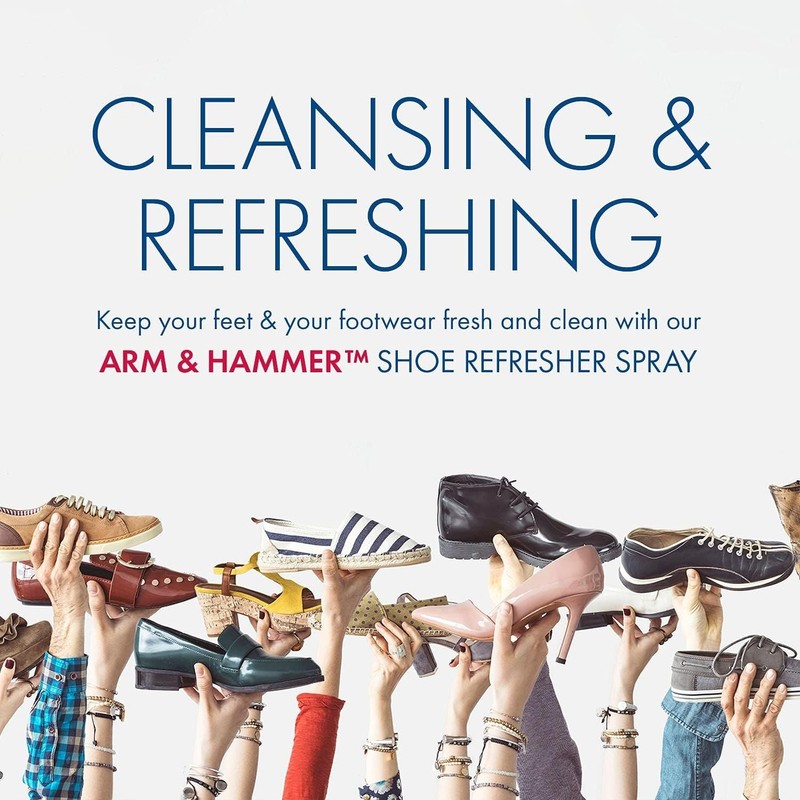 Arm & Hammer Odor Defense Shoe Refresher Spray Fresh Scent 3 Pack 4 oz Ea Can gallery