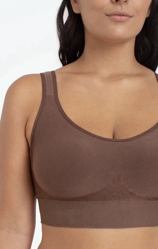 Truekind Daily Comfort Wirefree Shaper Bra XL Brown Comfort NWT Bra Extender